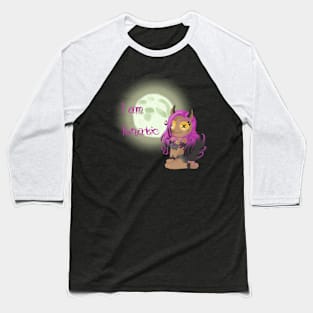 Werewolf Girl Baseball T-Shirt